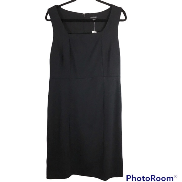 Black Ann Taylor sleeveless dress sz 12 NWT - Picture 1 of 7